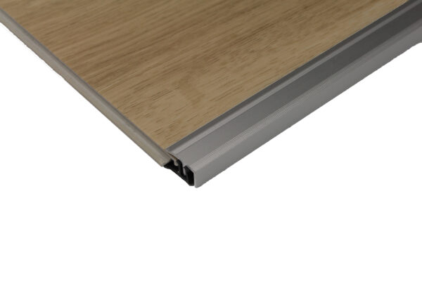 Aluminiowa listwa zakończeniowa 20mm czarny brąz z profilem bazowym PVC 2,7m - obrazek 7