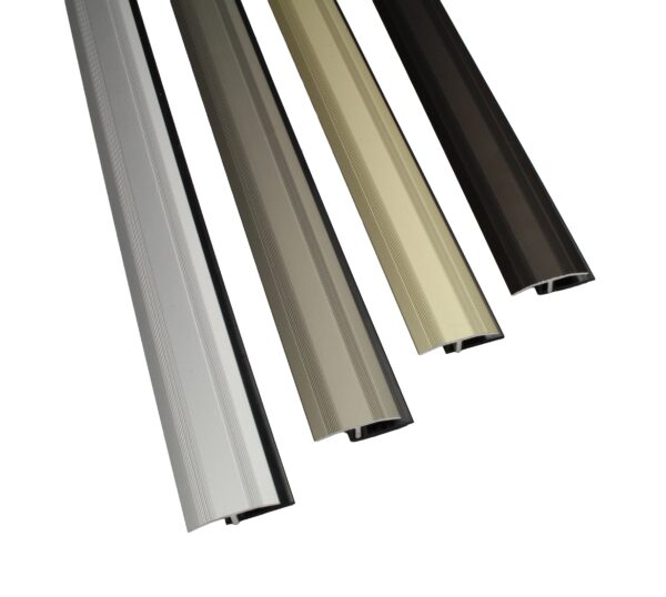 Aluminiowa listwa łączeniowa, progowa 30mm Piasek z profilem bazowym PVC 2,7m - obrazek 4