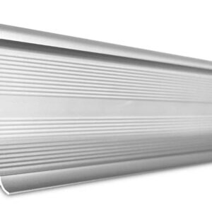 Listwa aluminiowa na wkładkę SPC, winyl - 60 x 5 mm - srebrny mat - obrazek 3
