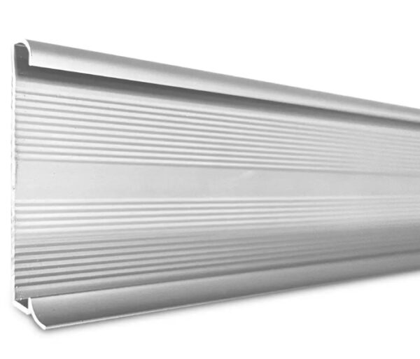 Listwa aluminiowa na wkładkę SPC, winyl - 60 x 5 mm - srebrny mat - obrazek 3