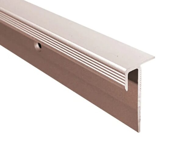 Profil aluminiowy F schodowy zewnętrzny 5mm 2,7m szampan