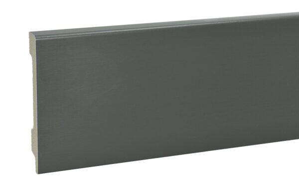 Listwa przypodłogowa 80 mm - 2.4 m Szary Szczotkowany
