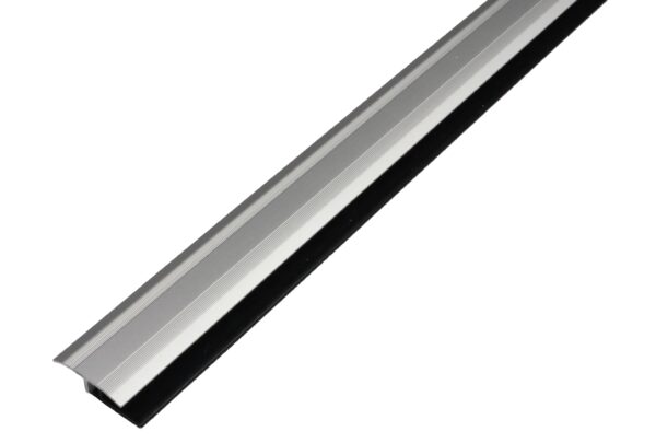 Aluminiowa listwa łączeniowa, progowa 30mm Srebrna z profilem bazowym PVC 2,7m - obrazek 5