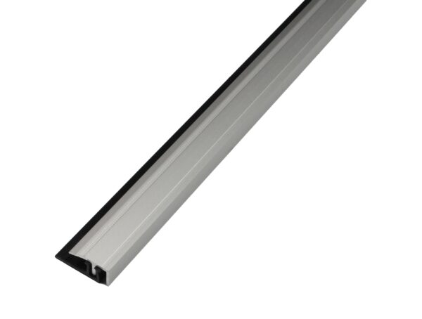 Aluminiowa listwa zakończeniowa 20mm srebrna z profilem bazowym PVC 2,7m - obrazek 4
