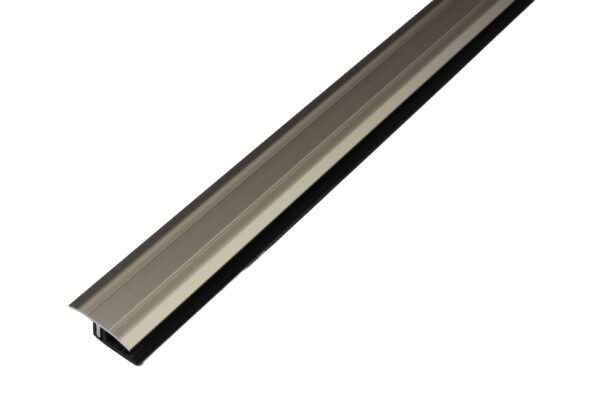 Aluminiowa listwa łączeniowa, progowa 30mm Szampan z profilem bazowym PVC 2,7m - obrazek 2